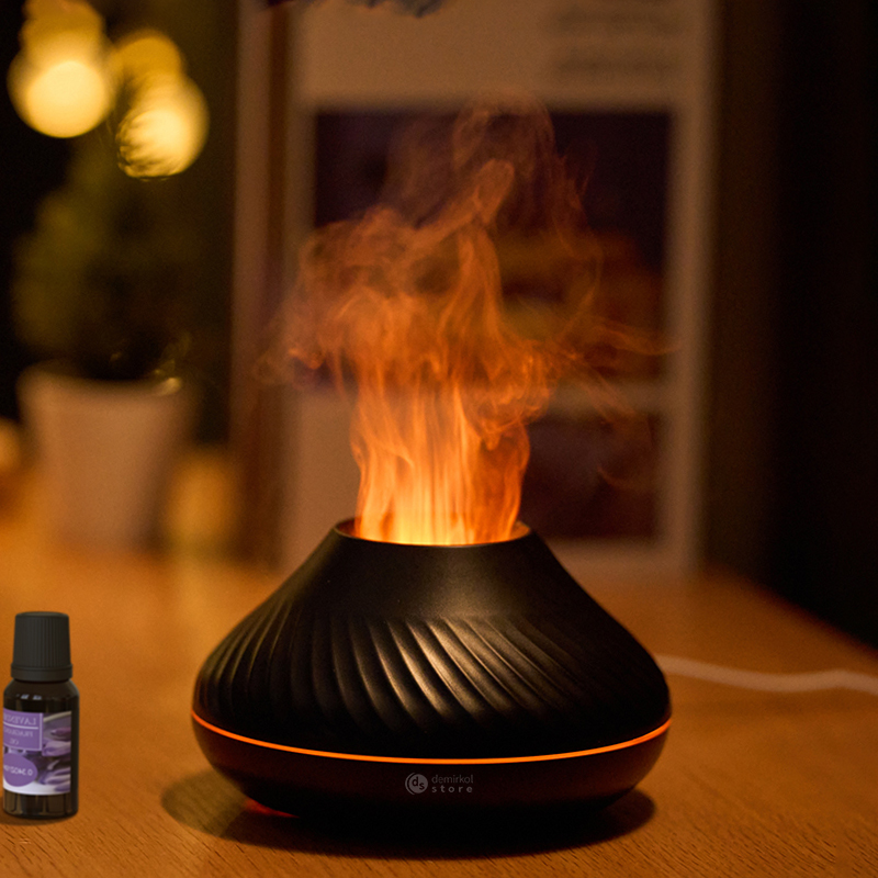 ds H2O Humidifier Aromaterapi Hava Nemlendirici Uçucu Yağ Difüzörü Ultrasonik Soğuk Buhar Makinesi 130 Ml